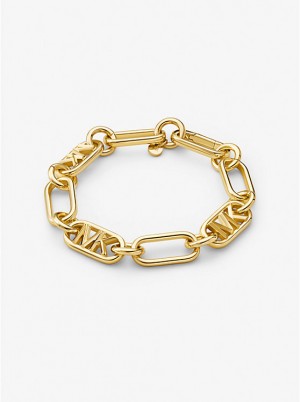 Bransoletka Damskie Michael Kors Precious Metal-Plated Brass Chain Link Złote | PL1519HAM