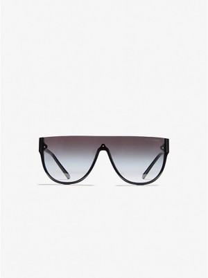 Okulary Przeciwsłoneczne Damskie Michael Kors Aspen Czarne | PL1018KOA