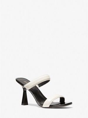 Sandały Damskie Michael Kors Clara Two-Tone Patent Leather LT CRM MULTI | PL1826AHO