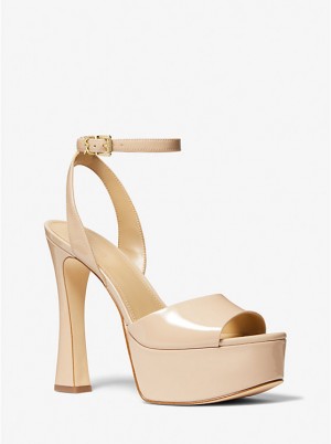Sandały Damskie Michael Kors Jensen Patent Leather Platform PENNY | PL1882GSA