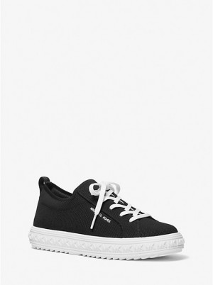 Trampki Damskie Michael Kors Grove Knit Czarne | PL1987HAI